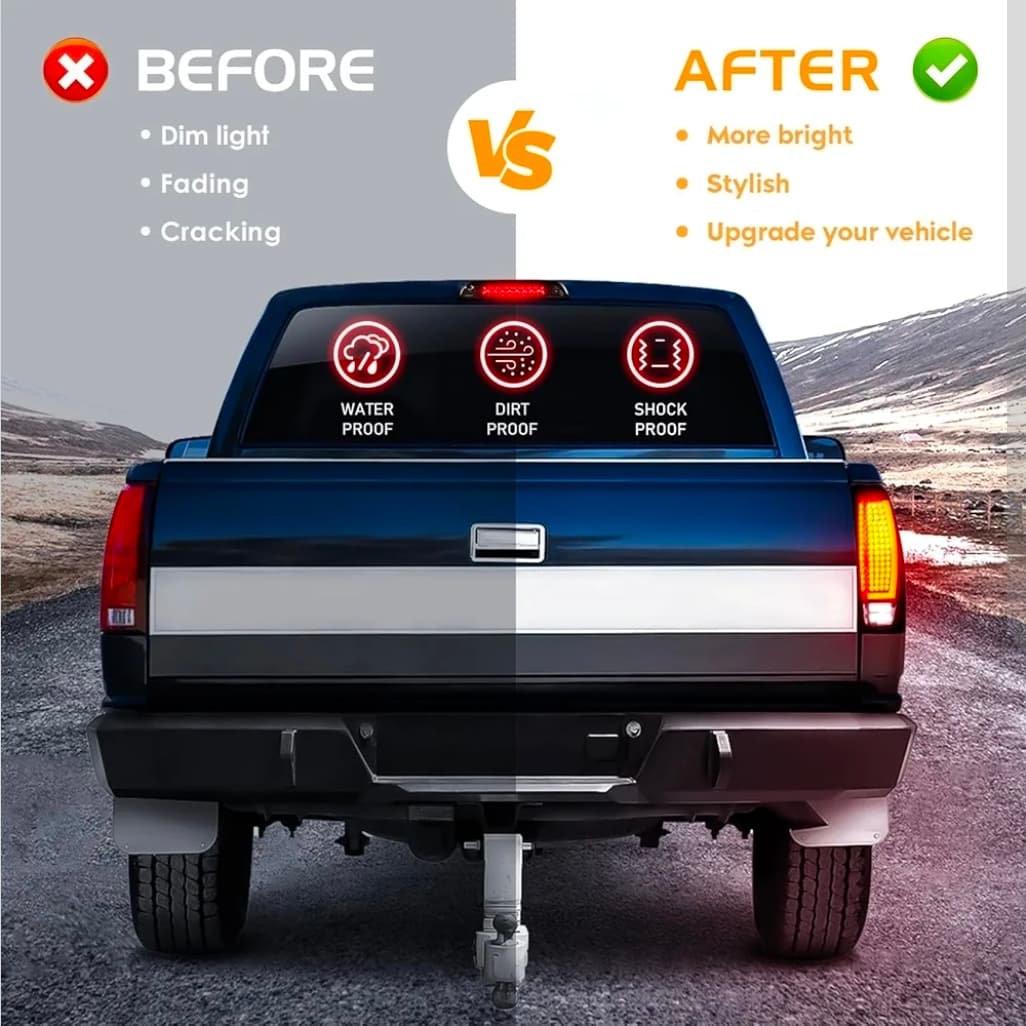 Tail Light + 3rd Third Brake Cargo Lamp for 2005-2015 Toyota Tacoma - Thumbnail 4