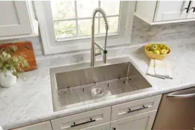 allen + roth Alden Drop-in or undermount 33-in x 22-in Stainless steel Single...
