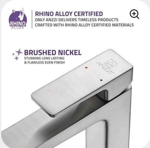 L-AZ102BNANZZI Valor Single Hole Single-Handle Bathroom Faucet - Thumbnail 6