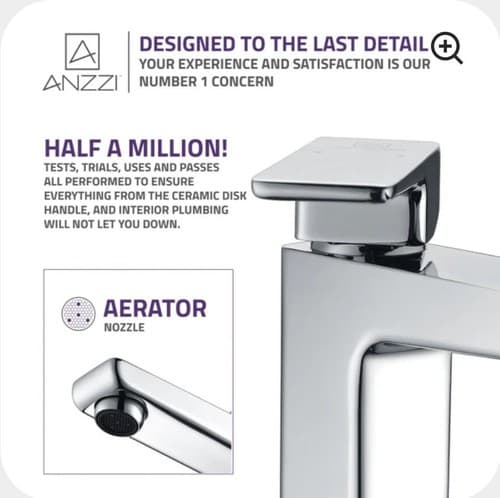 L-AZ102BNANZZI Valor Single Hole Single-Handle Bathroom Faucet - Thumbnail 5