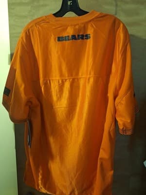 NFL Chicago Bears Ultra Game Orange Embroidered Jersey Size Large - Thumbnail 2