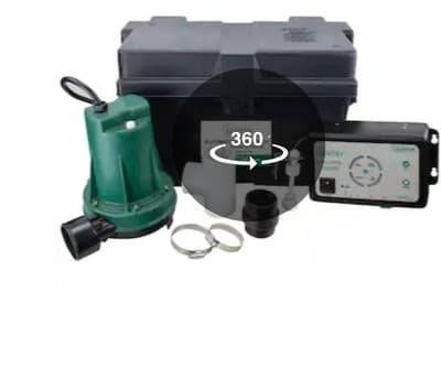 Zoeller 12 -Volt 45-Gallon Thermoplastic Battery-powered sump pump Model #STBB30 - Thumbnail 3