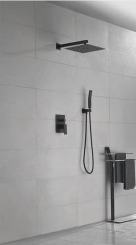 2-Handle Claw Foot Tub Faucet with Hand Shower in. Matte Black TH6003-12MB - Thumbnail 5