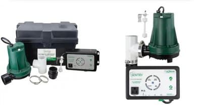 Zoeller 12 -Volt 45-Gallon Thermoplastic Battery-powered sump pump Model #STBB30