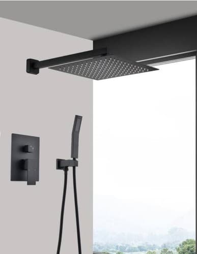 2-Handle Claw Foot Tub Faucet with Hand Shower in. Matte Black TH6003-12MB - Thumbnail 4