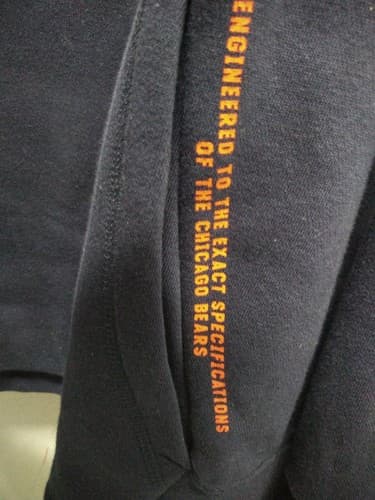 NWT Men Nike Engineer Chicago Bears Therma-Fit 1/4 Zip Thick Sideline Hoodie XL - Thumbnail 2