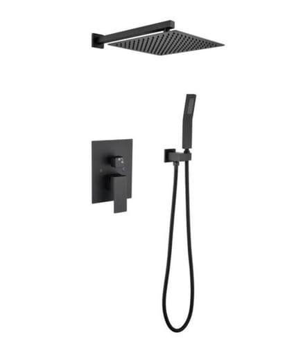 2-Handle Claw Foot Tub Faucet with Hand Shower in. Matte Black TH6003-12MB