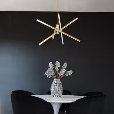 C Cattleya 4 -Light Gold Modern/contemporary Sputnik Integrated LED Medium... - Thumbnail 3