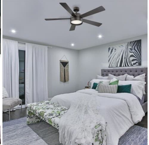 Eglo 203231A Whitehaven 52" LED Bronze Light 5 Blade Ceiling Fan Remote Reg $220 - Thumbnail 3
