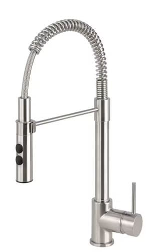 VIMMERNKitchen faucet with handspray, stainless steel color