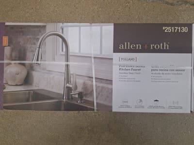 allen + roth Tolland Stainless steel Single Handle Deck-mount Pull-down Kitchen