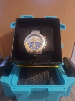 Invicta NFL LA Chargers Men's Watch - 45mm, Steel (47955) W/ Invicta 1873 Box