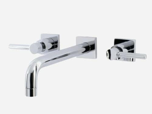 Kingston Brass Concord Polished Chrome 2-HD Residential Wall-Mount Bathtub