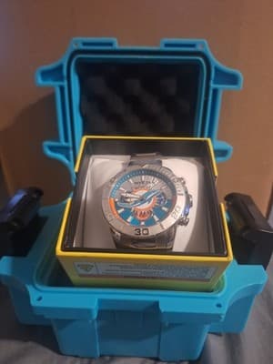 Invicta NFL Miami Dolphins Men's Watch - 45mm, Steel (47936)W/ Invicta 1837 Box