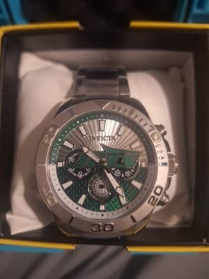 Invicta NFL New York Jets Men's Watch - 45mm, Steel (47944) - Thumbnail 2