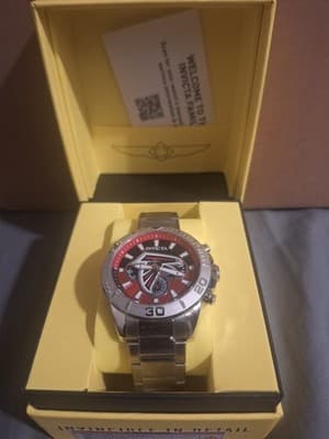 Invicta NFL Atlanta Falcons Men's Watch - 45mm, Steel (47946) W/Invicta 1837 Box