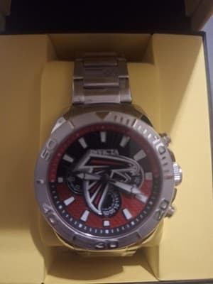 Invicta NFL Atlanta Falcons Men's Watch - 45mm, Steel (47946) W/Invicta 1837 Box - Thumbnail 2