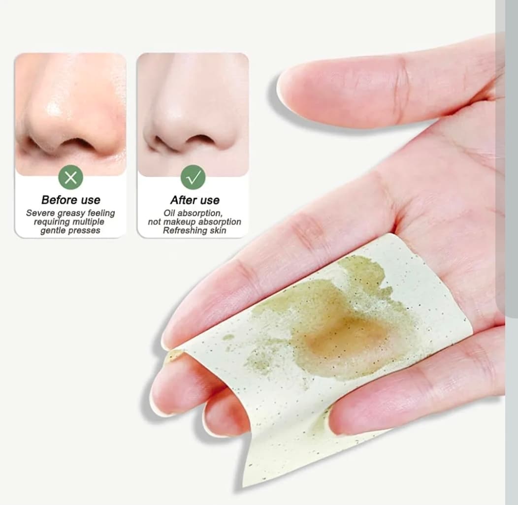 Oil Absorbing Sheets 3 Packs of 100 Natural Blotting Papers - Thumbnail 4