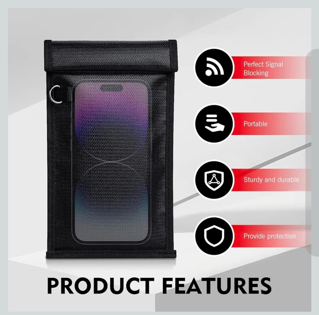Faraday bag Fireproof Waterproof Document Bags 2 Pack with RFID Protection - Thumbnail 5