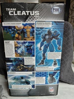 NFL Team CLEATUS V2.0 SUPER BOWL XLVIII Fox Sports Seattle Seahawks Silver Robot - Thumbnail 4