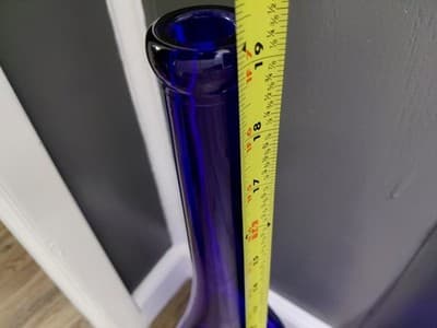 Cobalt Blue Bottles Set (4) Vintage Very Pretty Home Decor - Thumbnail 2