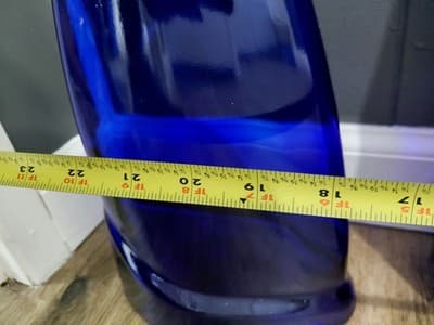 Cobalt Blue Bottles Set (4) Vintage Very Pretty Home Decor - Thumbnail 8