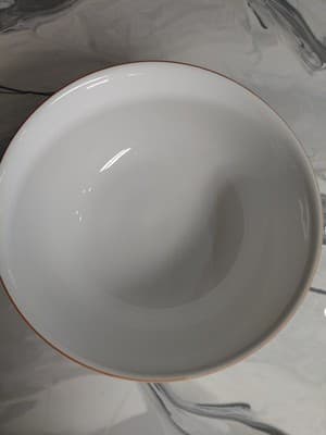 CWC Vintage Ceramic Serving Bowl Set (3) Made In Italy. White Embossed Fruit - Thumbnail 14