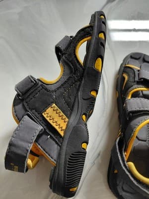 Columbia Youth Castle Rock Sandal Black Yellow Boys US 13 Adjustable Strap - Thumbnail 2