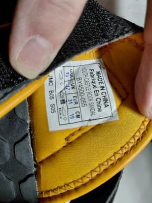 Columbia Youth Castle Rock Sandal Black Yellow Boys US 13 Adjustable Strap - Thumbnail 6