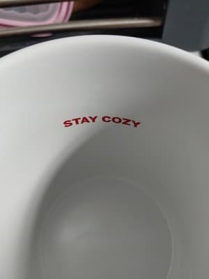 Pink & White Ceramic Coffee Mug Large 21 oz By "Pink" Clothing - Thumbnail 6
