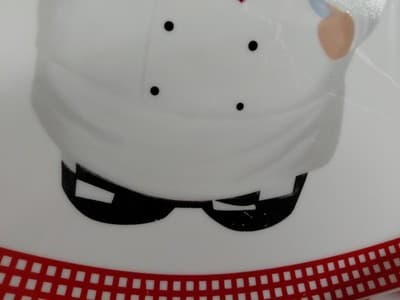 Italian Bistro Chef With A Working Clock & Matching Fat Chef Plate Kitchen Decor - Thumbnail 10