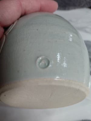 Korean 1900 Bud Vase Light Green Crackle Finish - Thumbnail 4