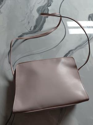 DKNY Pink Leather Shoulder Bag Zipper Accent Solid Rectangle Women’s Purse - Thumbnail 2