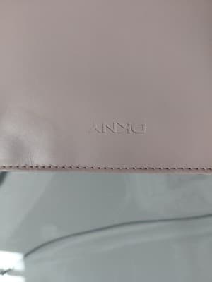 DKNY Pink Leather Shoulder Bag Zipper Accent Solid Rectangle Women’s Purse - Thumbnail 3