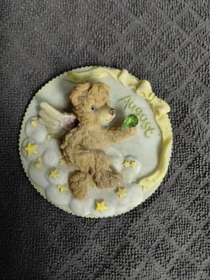 Lot (6) Figurines for Birthday Month of August! Vintage Hallmark, Enesco Ect...