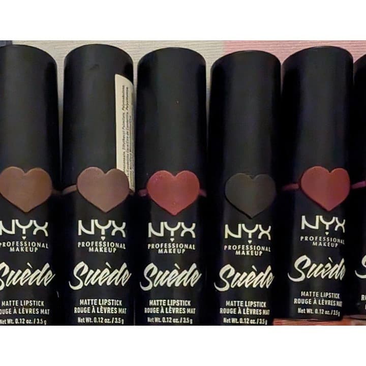 NYX Suede Matte Satin Lipstick Set 9 Colors Assorted Women Makeup New - Thumbnail 2