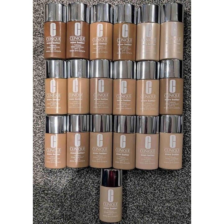 Enormous Resale lot of CLINIQUE even better makeup Foundation 19 Bottles. - Thumbnail 6