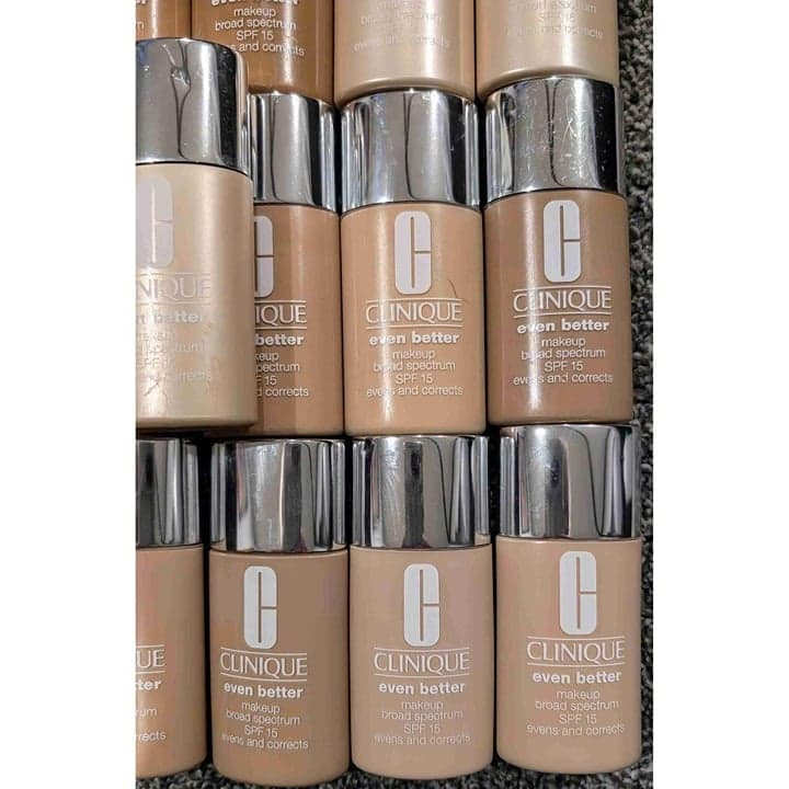Enormous Resale lot of CLINIQUE even better makeup Foundation 19 Bottles. - Thumbnail 4