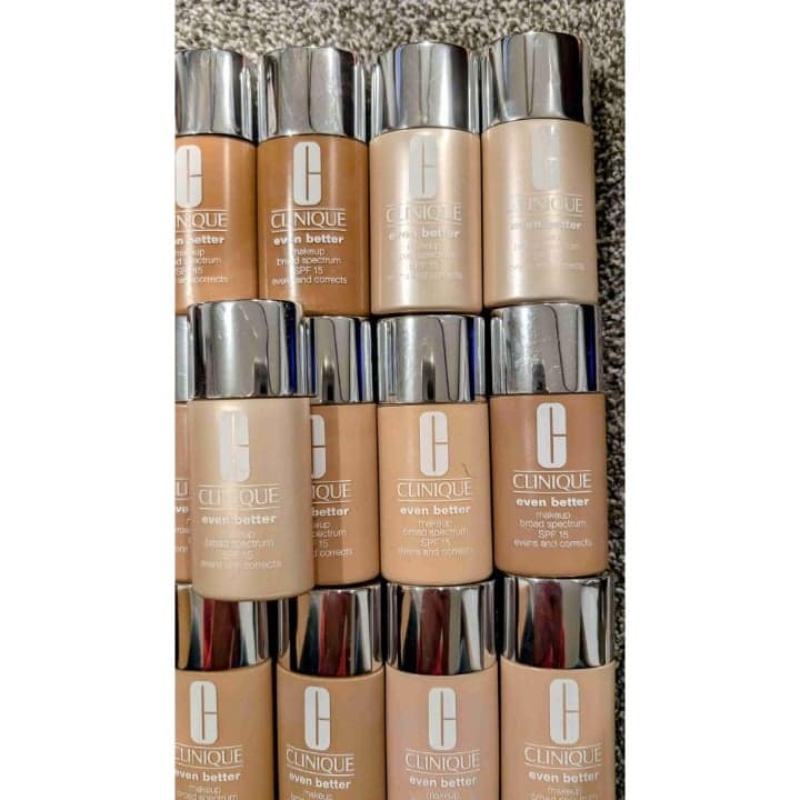 Enormous Resale lot of CLINIQUE even better makeup Foundation 19 Bottles. - Thumbnail 3