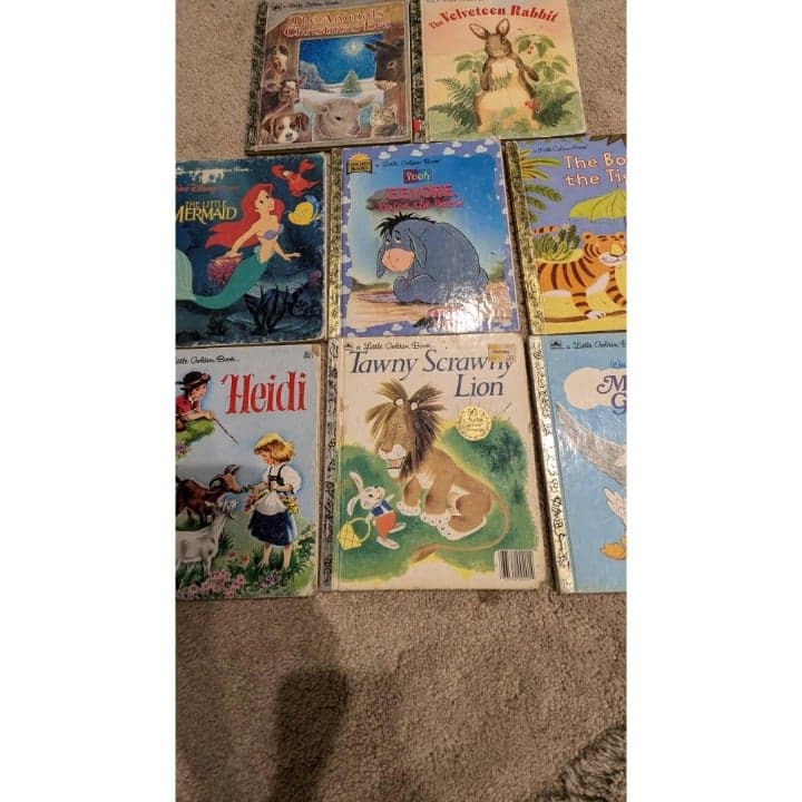 Vintage Little Golden Books Lot Children's Stories Various Titles 8 Books - Thumbnail 3