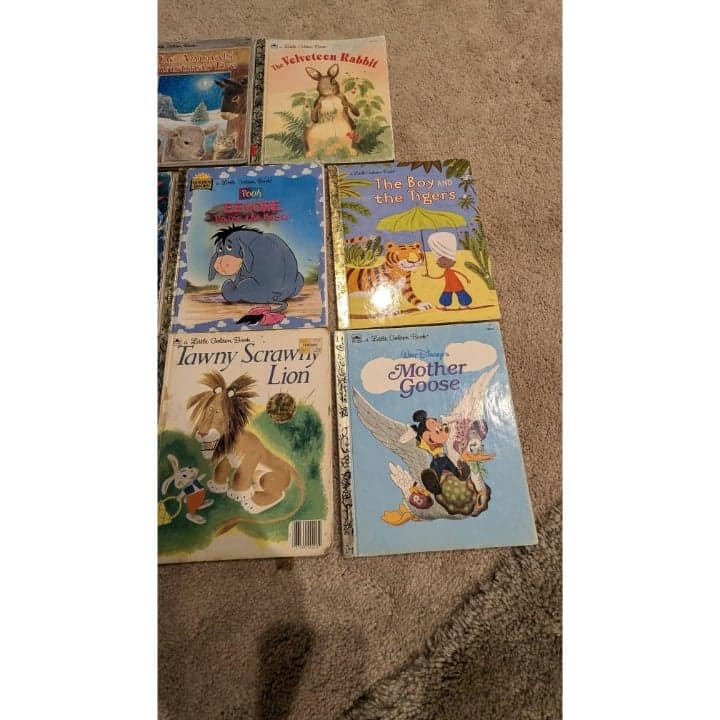 Vintage Little Golden Books Lot Children's Stories Various Titles 8 Books - Thumbnail 4