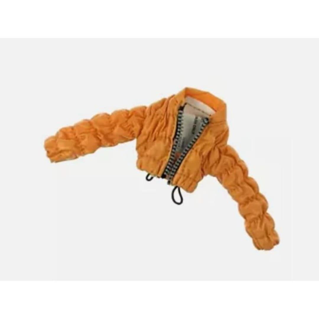 Rainbow High Poppy Rowan Orange Puffy Coat Jacket - Image 1