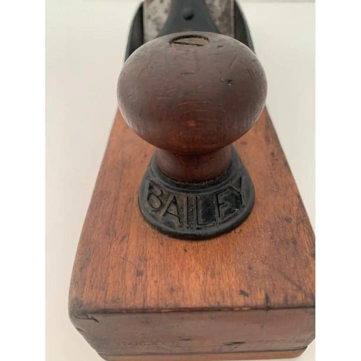 Leonard Bailey Antique Wooden Block Plane Tool - Thumbnail 3