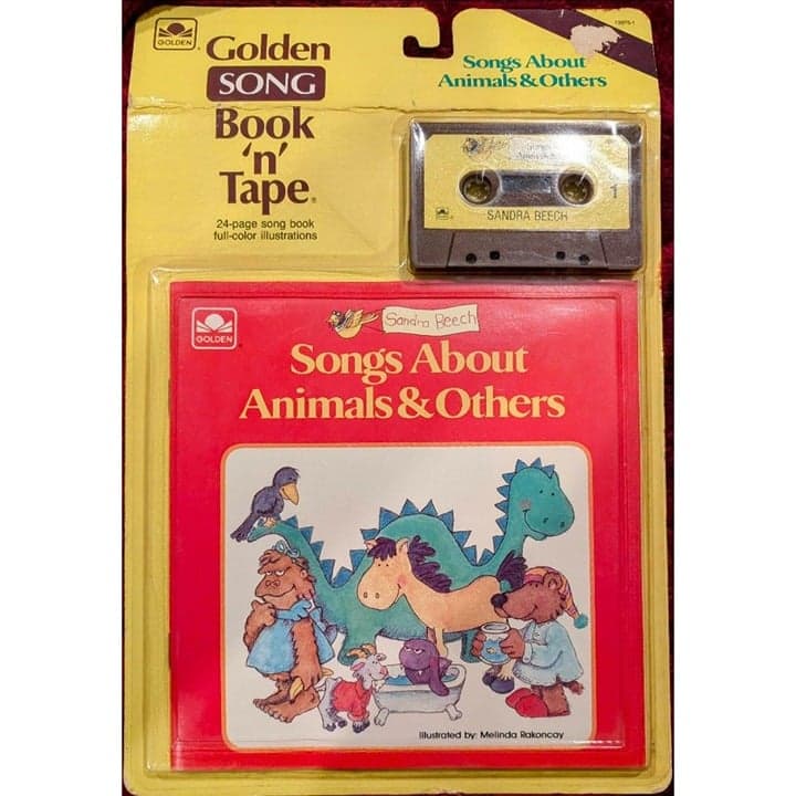 Golden Song Illustrated Animal Cassette Tape Book Set 24- Page USA Never opened - Image 1
