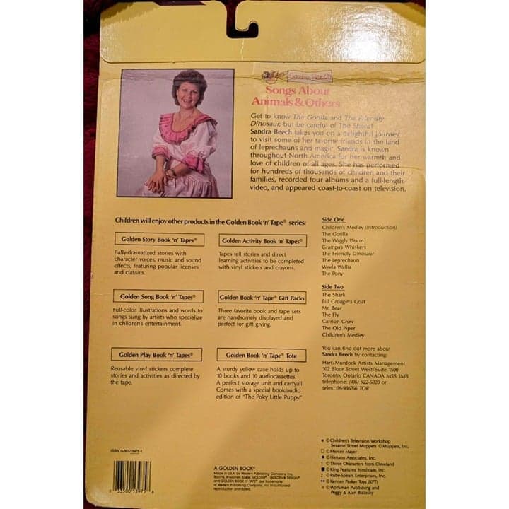 Golden Song Illustrated Animal Cassette Tape Book Set 24- Page USA Never opened - Thumbnail 2