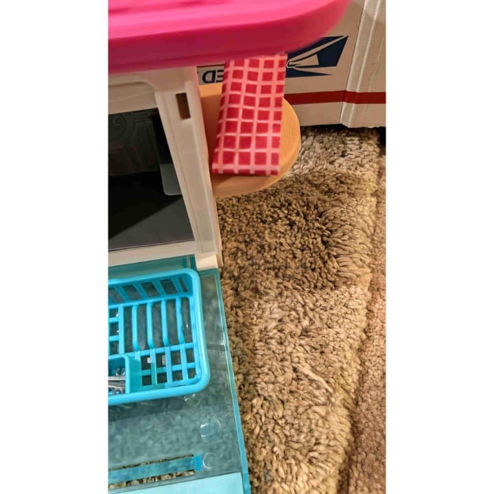 Barbie Dishwasher With Counter Kitchen Accessories Playset Multicolor 2018 - Thumbnail 4
