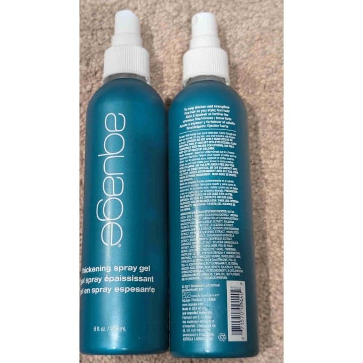 2 Aquage Firm Hold Thickening Spray Gel 8 Fl Oz Hair Care Product - Image 1