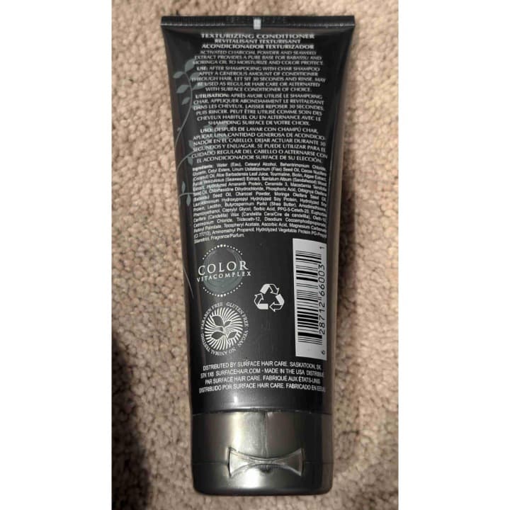 Surface Texturizing Charcoal Volume Moisturize Hair Conditioner 7 Fl Oz - Thumbnail 2