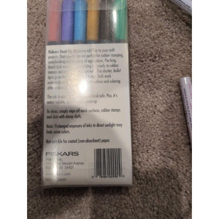 Fiskars Basic II Dual-Tip Markers Brush Bullet Acid-Free Water Soluble - Thumbnail 3