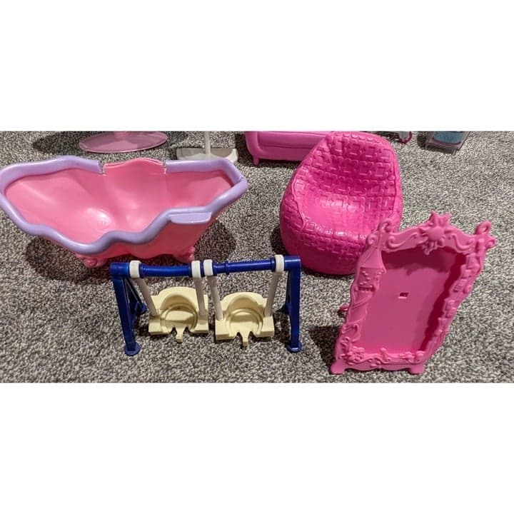 Barbie Vintage Huge Lot Vintage Dollhouse Furniture Accessories - Thumbnail 9